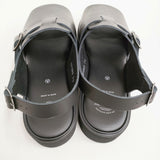 foot the coacher 新品 OPEN TOE SANDALS GLOXI CUT MEDIUM SOLE 7 1/2 定価41800円 サンダル 黒 メンズ フットザコーチャー【中古】5-0415S♪
