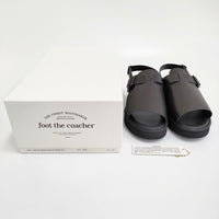 foot the coacher 新品 OPEN TOE SANDALS GLOXI CUT MEDIUM SOLE 7 1/2 定価41800円 サンダル 黒 メンズ フットザコーチャー【中古】5-0415S♪