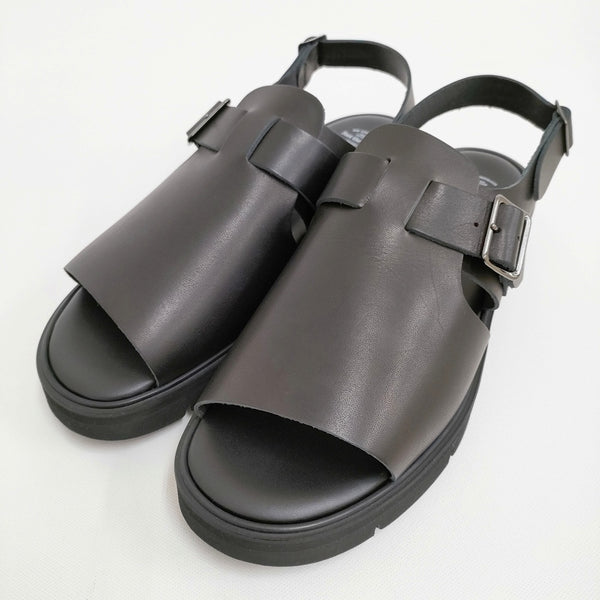 foot the coacher 新品 OPEN TOE SANDALS GLOXI CUT MEDIUM SOLE 8 定価41800円 サンダル ブラック メンズ フットザコーチャー【中古】5-0415S♪