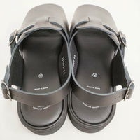 foot the coacher 新品 OPEN TOE SANDALS GLOXI CUT MEDIUM SOLE 8 1/2 定価41800円 サンダル 黒 メンズ フットザコーチャー【中古】5-0415S♪