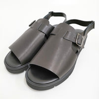 foot the coacher 新品 OPEN TOE SANDALS GLOXI CUT MEDIUM SOLE 9 定価41800円 サンダル ブラック メンズ フットザコーチャー【中古】5-0415S♪