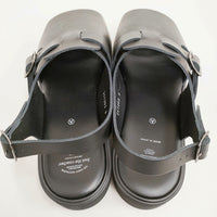 foot the coacher 新品 OPEN TOE SANDALS GLOXI CUT MEDIUM SOLE 9 定価41800円 サンダル ブラック メンズ フットザコーチャー【中古】5-0415S♪