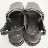 foot the coacher 新品 OPEN TOE SANDALS GLOXI CUT MEDIUM SOLE 9 定価41800円 サンダル ブラック メンズ フットザコーチャー【中古】5-0415S♪