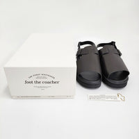 foot the coacher 新品 OPEN TOE SANDALS GLOXI CUT MEDIUM SOLE 9 定価41800円 サンダル ブラック メンズ フットザコーチャー【中古】5-0415S♪