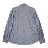 VISVIM Indigo Camping Trailer LANGER CHAMBRAY L/S LT.INDIGO 定価73700円 ict 長袖シャツ 24SS ブルー ビズビム/ヴィズヴィム【中古】5-0413M♪
