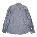 VISVIM Indigo Camping Trailer LANGER CHAMBRAY L/S LT.INDIGO 定価73700円 ict 長袖シャツ 24SS ブルー ビズビム/ヴィズヴィム【中古】5-0413M♪