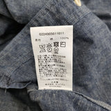 VISVIM Indigo Camping Trailer LANGER CHAMBRAY L/S LT.INDIGO 定価73700円 ict 長袖シャツ 24SS ブルー ビズビム/ヴィズヴィム【中古】5-0413M♪
