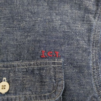 VISVIM Indigo Camping Trailer LANGER CHAMBRAY L/S LT.INDIGO 定価73700円 ict 長袖シャツ 24SS ブルー ビズビム/ヴィズヴィム【中古】5-0413M♪