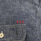 VISVIM Indigo Camping Trailer LANGER CHAMBRAY L/S LT.INDIGO 定価73700円 ict 長袖シャツ 24SS ブルー ビズビム/ヴィズヴィム【中古】5-0413M♪
