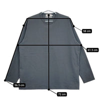 Graphpaper Recycled Cotton Jersey L/S Tee GM231-70126 長袖Ｔシャツ カットソー ロンＴ 23SS ブルーグレー メンズ グラフペーパー【中古】5-0705M∞