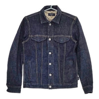 Paul Smith JEANS WASHED STRETCH-DENIM SHORT BLOUSON 定価30800円 553907 819HGW デニムジャケット ネイビー メンズ ポールスミスジーンズ【中古】5-0705M∞