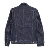 Paul Smith JEANS WASHED STRETCH-DENIM SHORT BLOUSON 定価30800円 553907 819HGW デニムジャケット ネイビー メンズ ポールスミスジーンズ【中古】5-0705M∞