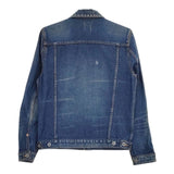 R.NEWBOLD ダメージ加工 245113 4A07 Gジャン S デニムジャケット ブルー メンズ アールニューボールド【中古】5-0705M∞