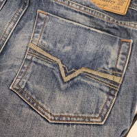 DIESEL ZATHAN 008B9 ジーンズ W27L30 デニムパンツ ブルー メンズ ディーゼル【中古】5-0705G∞