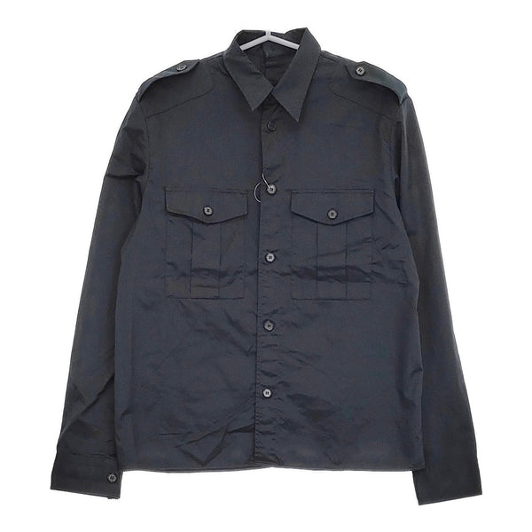 MAISON MARGIELA ワークシャツ 変形 S50DL0296 S47303 サイズ39 長袖シャツ ブラック メンズ メゾンマルジェラ【中古】5-0511M♪