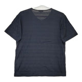 PAUL SMITH COLLECTION ヘンリーネック ボーダー 日本製 半袖Ｔシャツ カットソー ネイビー ブラック メンズ ポールスミスコレクション【中古】5-0609S∞