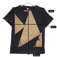 Paul Smith 日本製 プリント 半袖Ｔシャツ カットソー ブラック ゴールド メンズ ポール・スミス【中古】5-0609S∞