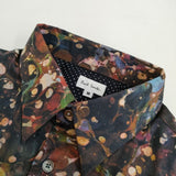 Paul Smith 総柄 23269 md 403m 長袖シャツ ワインレッド ブラック メンズ ポール・スミス【中古】5-0705M∞