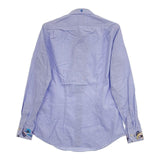 Paul Smith 刺繍 27300 MD 006LE 長袖シャツ ブルー メンズ ポール・スミス【中古】5-0705M∞