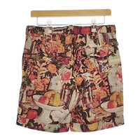 PAUL SMITH COLLECTION 総柄 リネン ショートパンツ ハーフパンツ ショーツ ベージュ マルチ メンズ ポールスミスコレクション【中古】5-0609S∞