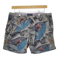 Paul Smith JEANS 花柄 ショートパンツ ハーフパンツ ショーツ グレー メンズ ポールスミスジーンズ【中古】5-0609S∞