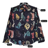 Paul Smith ロープ柄 164409 916M 長袖シャツ ネイビー マルチカラー メンズ ポール・スミス【中古】5-0705M∞