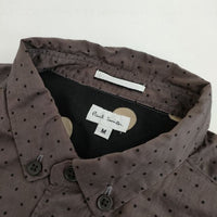 Paul Smith ドット柄  ボタンダウン コットン 213272 377L 長袖シャツ ブラウン系 メンズ ポール・スミス【中古】5-0705M∞