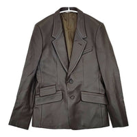 PAUL SMITH COLLECTION 新品 ラムレザー 羊革 テーラードジャケット ブラウン メンズ ポールスミスコレクション【中古】5-1009T∞