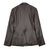 PAUL SMITH COLLECTION 新品 ラムレザー 羊革 テーラードジャケット ブラウン メンズ ポールスミスコレクション【中古】5-1009T∞