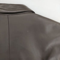 PAUL SMITH COLLECTION 新品 ラムレザー 羊革 テーラードジャケット ブラウン メンズ ポールスミスコレクション【中古】5-1009T∞