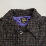 Needles Car Coat Wool Glen Plaid 定価86900円 pu097 サイズS コート 24AW ブラウン メンズ ニードルス【中古】5-0912T♪