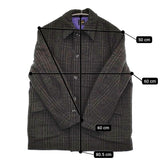 Needles Car Coat Wool Glen Plaid 定価86900円 pu097 サイズS コート 24AW ブラウン メンズ ニードルス【中古】5-0912T♪