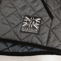 LAVENHAM キルティングフーディー イギリス製 lvh-19-bp サイズS キルティングジャケット ブラック メンズ ラベンハム【中古】5-0912T♪
