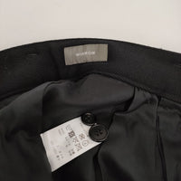WIRROW Cavalry Twill Belted Pants 定価47300円 112317-224 サイズ2 ウール パンツ 24AW ブラック メンズ ウィロウ【中古】5-0905T♪