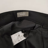 WIRROW Cavalry Twill Belted Pants 定価47300円 112317-224 サイズ2 ウール パンツ 24AW ブラック メンズ ウィロウ【中古】5-0905T♪
