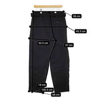 WIRROW Cavalry Twill Belted Pants 定価47300円 112317-224 サイズ2 ウール パンツ 24AW ブラック メンズ ウィロウ【中古】5-0905T♪