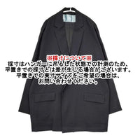 Dulcamara オーバーサイズ ダブルボタン ウール よそいき テーラードジャケット ブラック ユニセックス ドゥルカマラ【中古】5-1009T∞