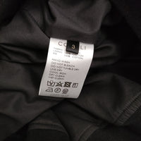 COMOLI リネンWクロスジップブルゾン 定価90200円 Z01-01019 サイズ3 ブルゾン 24SS ブラック メンズ コモリ【中古】5-0429M♪