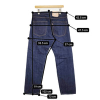 HERILL HL 55 Denim 定価47300円 23-030-HL-8010-1 サイズ3 デニムパンツ 23SS ネイビー メンズ ヘリル【中古】5-0805G♪