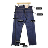 HERILL HL 55 Denim 定価47300円 23-030-HL-8010-1 サイズ3 デニムパンツ 23SS ネイビー メンズ ヘリル【中古】5-0805G♪