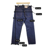 HERILL HL 55 Denim 定価47300円 23-030-HL-8010-1 サイズ3 デニムパンツ 23SS ネイビー メンズ ヘリル【中古】5-0805G♪