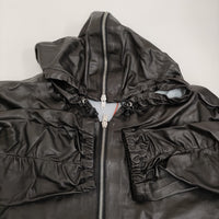 barbell object 新品 JOHN別注 faker jkt レザージャケット 定価143000円 羊革 24AW ブラック メンズ バーベルオブジェクト【中古】5-0912T♪#