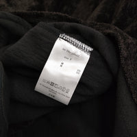 barbell object バーベルオブジェクト 新品 john別注velveteen zip po ベロアハーフジップ 長袖シャツ 24SS ブラック メンズ【中古】5-0523M♪#