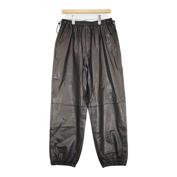 barbell object 新品 JOHN別注 ex goatskin training pants 定価137500円 パンツ 24AW ブラック メンズ バーベルオブジェクト【中古】5-0523T♪