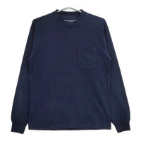 LOS ANGELES APPAREL/SHIPS any 別注 ポケット 8.5oz 長袖Ｔシャツ カットソー ロンＴ ネイビー メンズ ロサンゼルスアパレル/シップスエニィ【中古】5-0705M∞