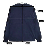 LOS ANGELES APPAREL/SHIPS any 別注 ポケット 8.5oz 長袖Ｔシャツ カットソー ロンＴ ネイビー メンズ ロサンゼルスアパレル/シップスエニィ【中古】5-0705M∞