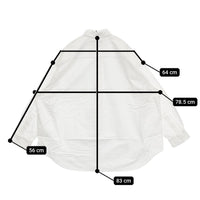 Graphpaper Oversized B.D.Shirt 定価22000円 GM-241-50021B 長袖シャツ 24SS ホワイト メンズ グラフペーパー【中古】5-0805M♪