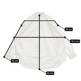 Graphpaper Oversized B.D.Shirt 定価22000円 GM-241-50021B 長袖シャツ 24SS ホワイト メンズ グラフペーパー【中古】5-0805M♪