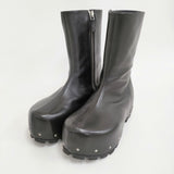JIL SANDER + Side Zip Ankle Boot 定価254100円 サイズ42 J50WU0020/P4942 ブーツ 24AW ブラック メンズ ジルサンダー【中古】5-0514T♪