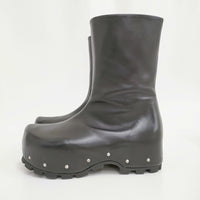 JIL SANDER + Side Zip Ankle Boot 定価254100円 サイズ42 J50WU0020/P4942 ブーツ 24AW ブラック メンズ ジルサンダー【中古】5-0514T♪